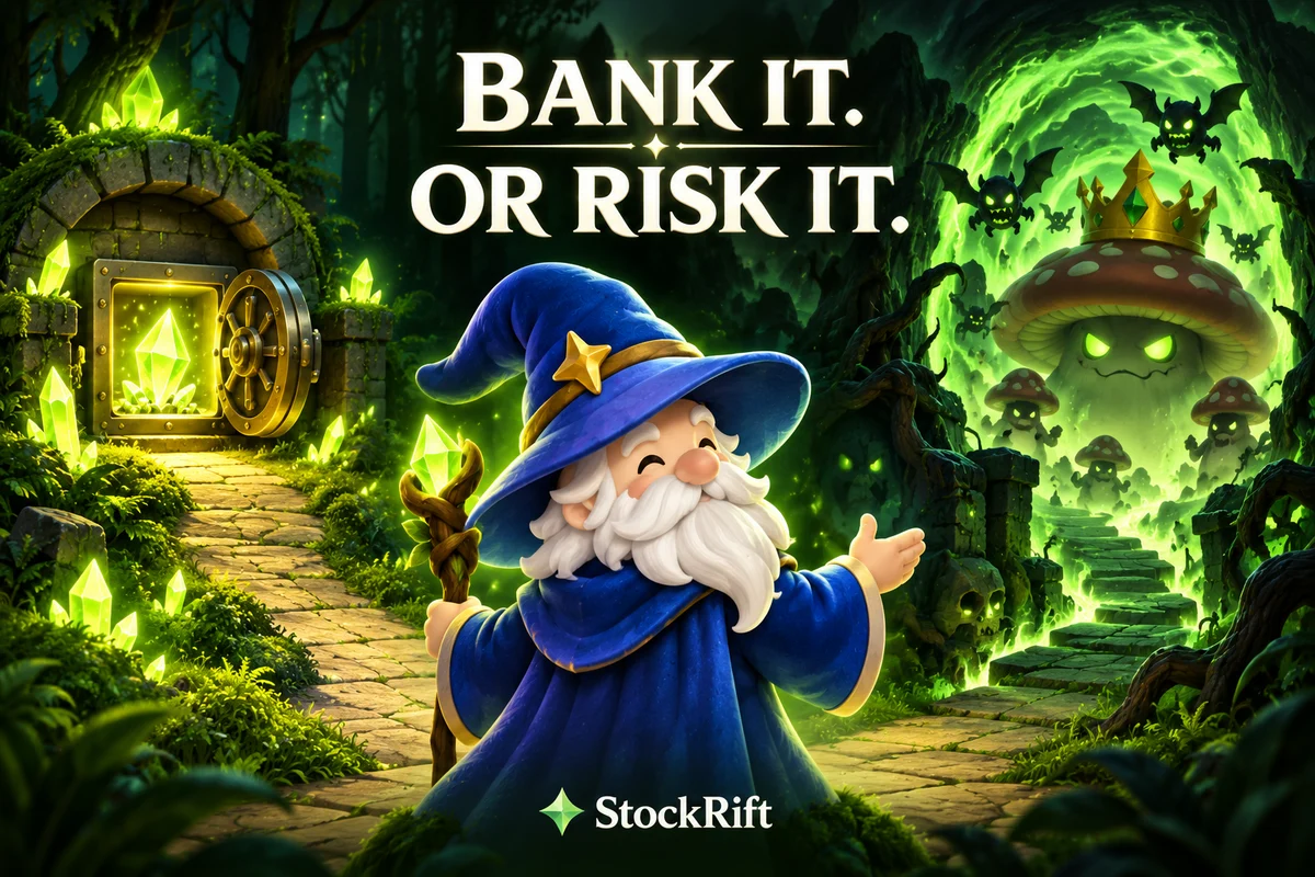 Bank it. Or risk it.